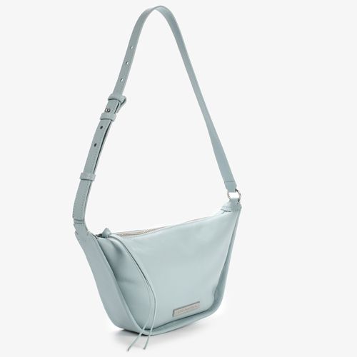 Bolsa Hobo Azul Serenity Couro