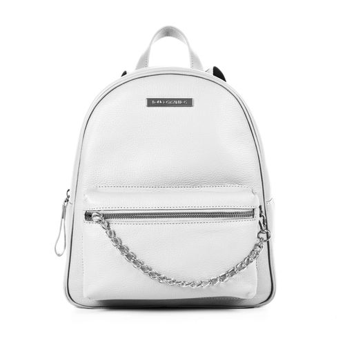Mochila Branco Off White Corrente Couro