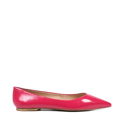 Sapatilha Rosa Bico Fino Couro