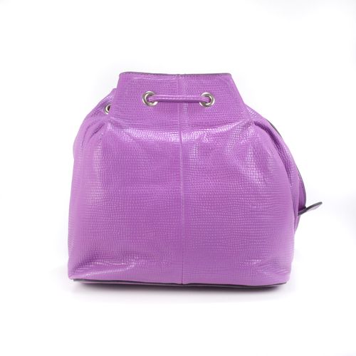 Bolsa Saco Em Couro Deep Purple I22