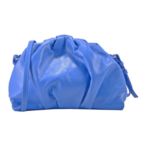 Clutch Pouch Couro Mikonos Blue I22
