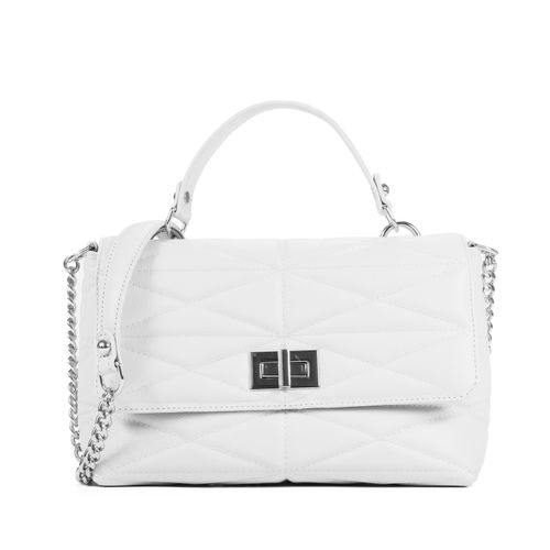 Bolsa De Ombro Branco Off White Couro