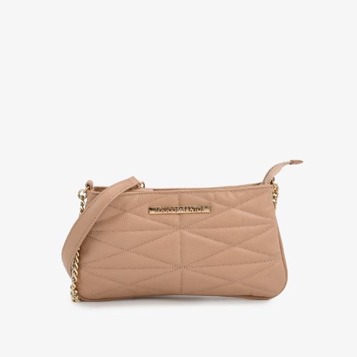 Bolsa Transversal Nude Antique Couro Brilhoso