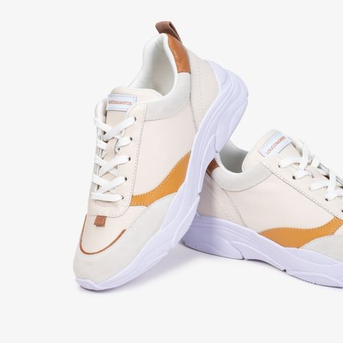 Tênis Off White Amarelo Solado Robusto Couro