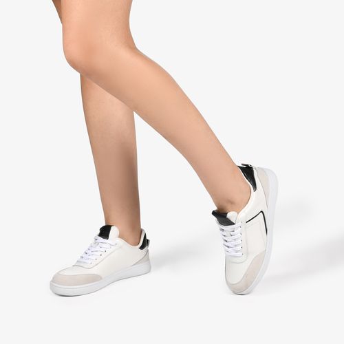 Tênis Branco Preto Gelo Couro