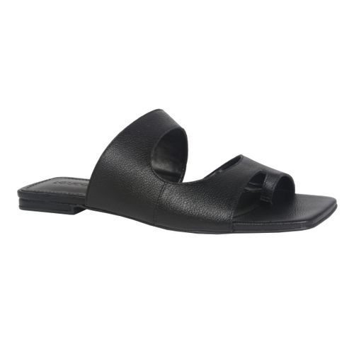 Chinelo Preto Em Couro