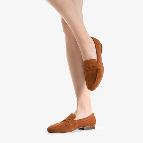 Loafer Caramelo Licor Camurça