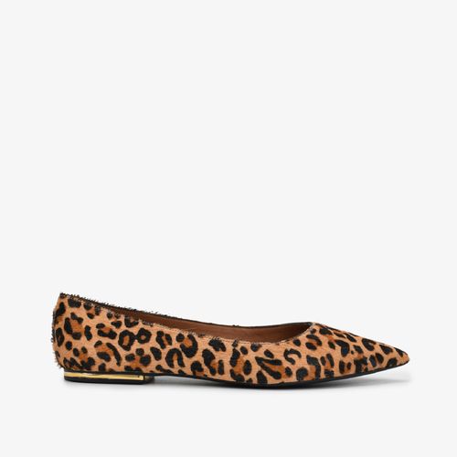 Sapatilha Animal Print Leopardo Couro