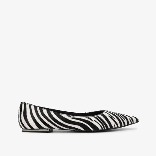 Sapatilha Animal Print Zebra Couro