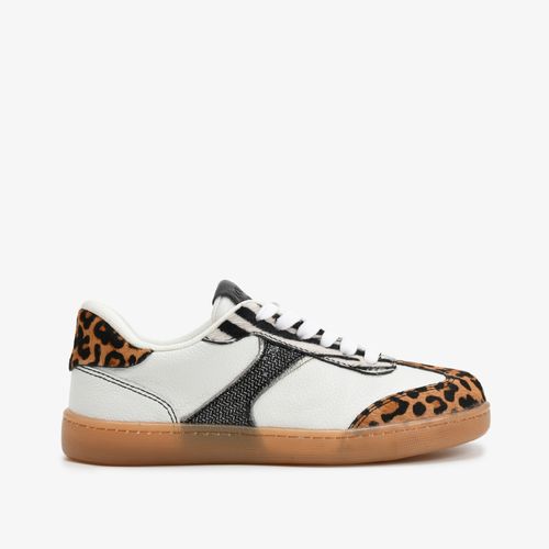 Tênis Branco Animal Print Hotfix Couro