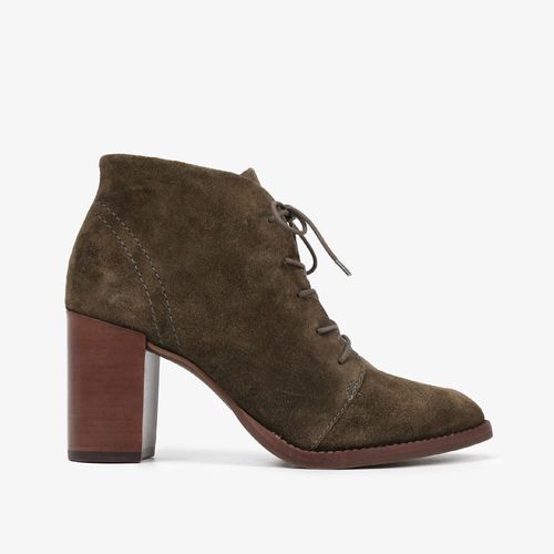 Bota Verde Dark Green Cano Curto Couro