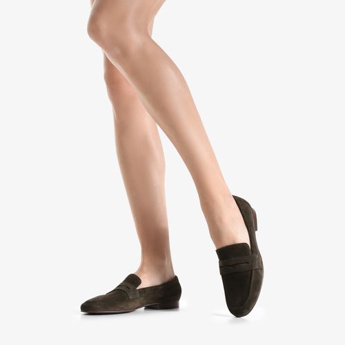 Loafer Verde Dark Green Camurça