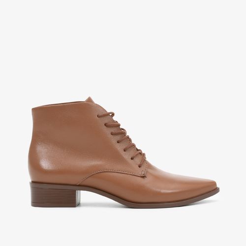 Bota Marron Brown Cano Curto Couro