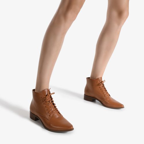 Bota Caramelo Mocca Cano Curto Couro