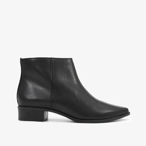 Bota Preto Cano Curto Couro