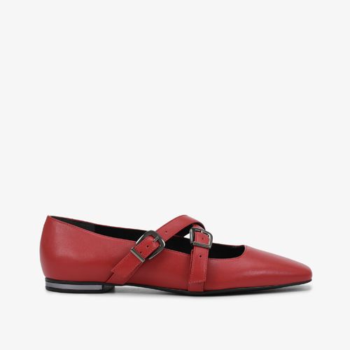 Sapatilha Vermelho Scarlet Couro