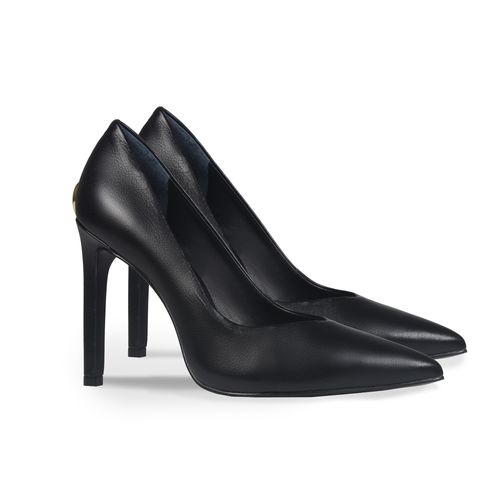 Scarpin Preto Mandala JB Couro
