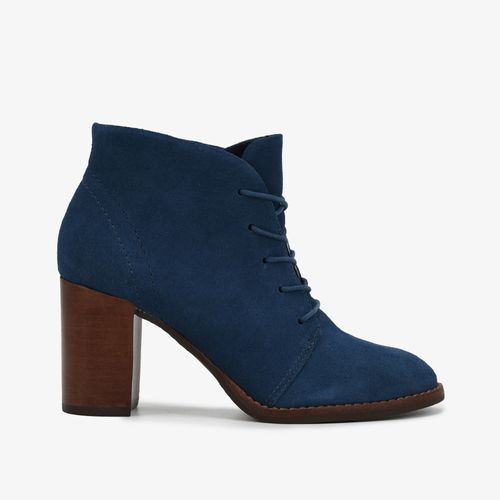 Bota Azul Blue Cano Curto Couro