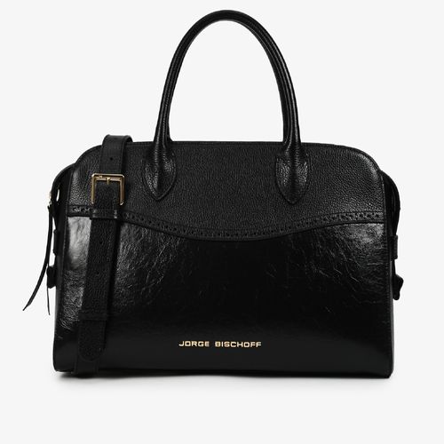 Bolsa Tote Preto Couro