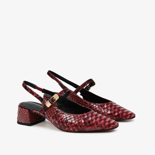 Slingback Vinho Cabernet Cobra Python