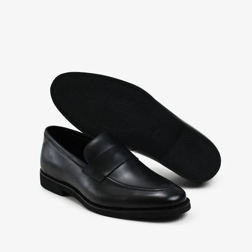 Loafer Masculino Preto Couro