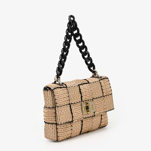 Bolsa Transversal Natural Nude Ráfia