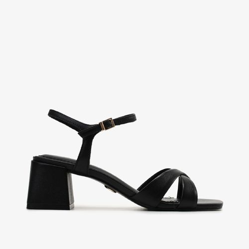 Sandália Preto Couro