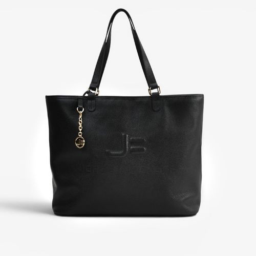 Bolsa Shopping Preto Couro