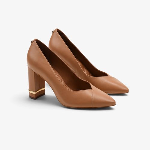 Scarpin Caramelo Álamo Couro
