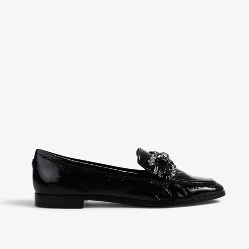 Loafer Pedraria Preto Verniz
